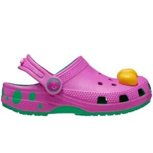 Barney Purple and Yellow Crocs